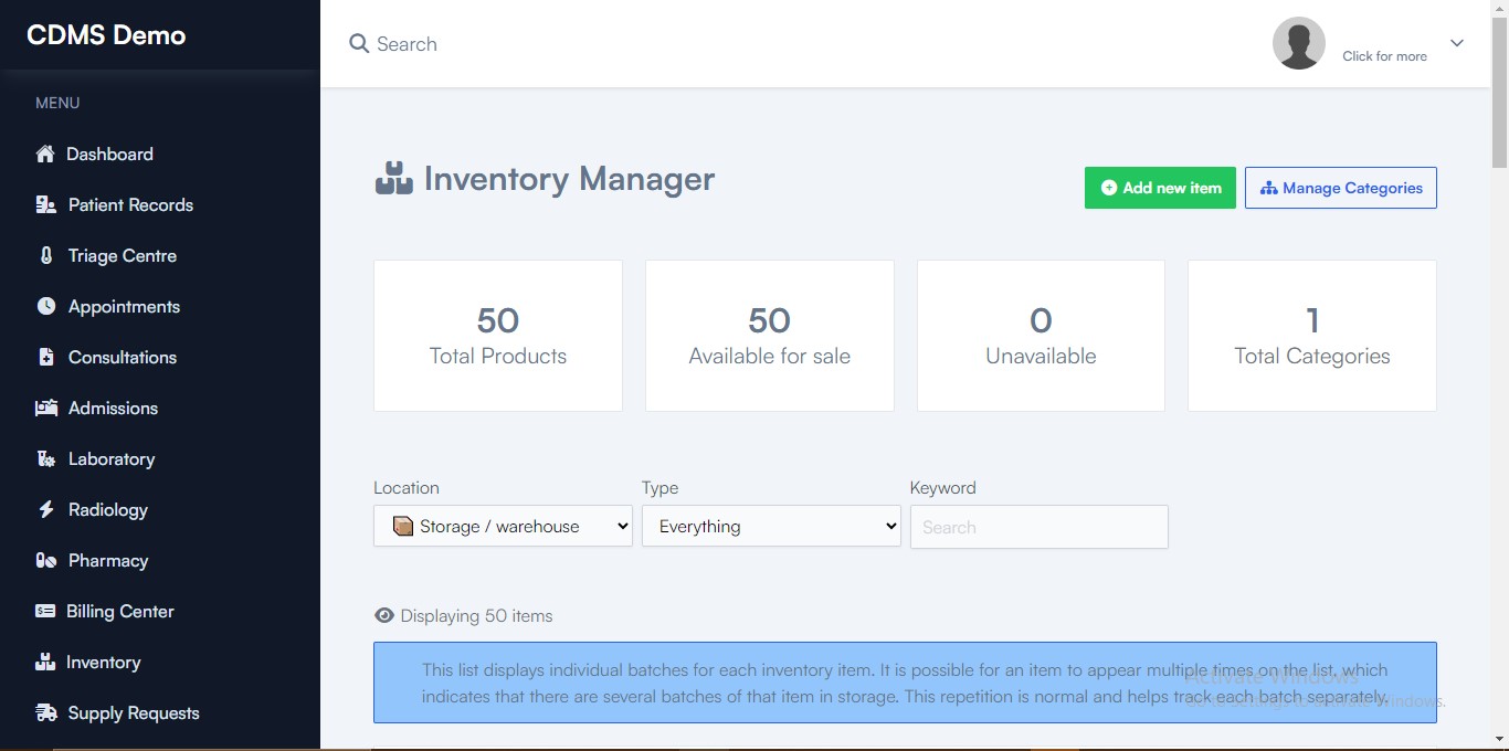 Inventory manager