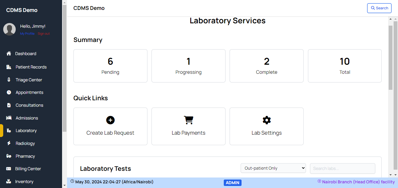 Lab Records