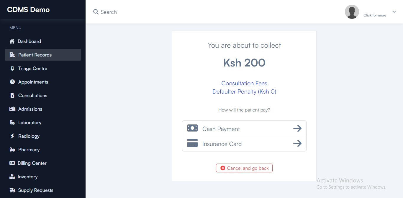 Payment Page