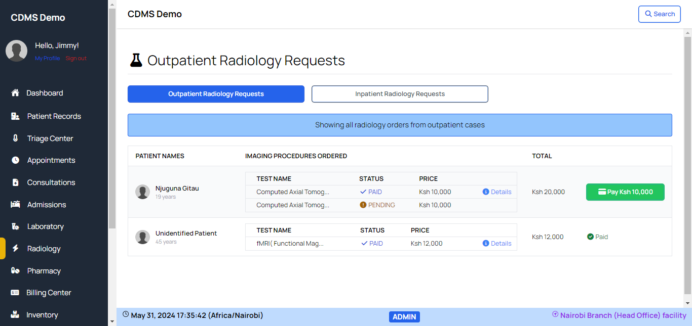 Radiology Records